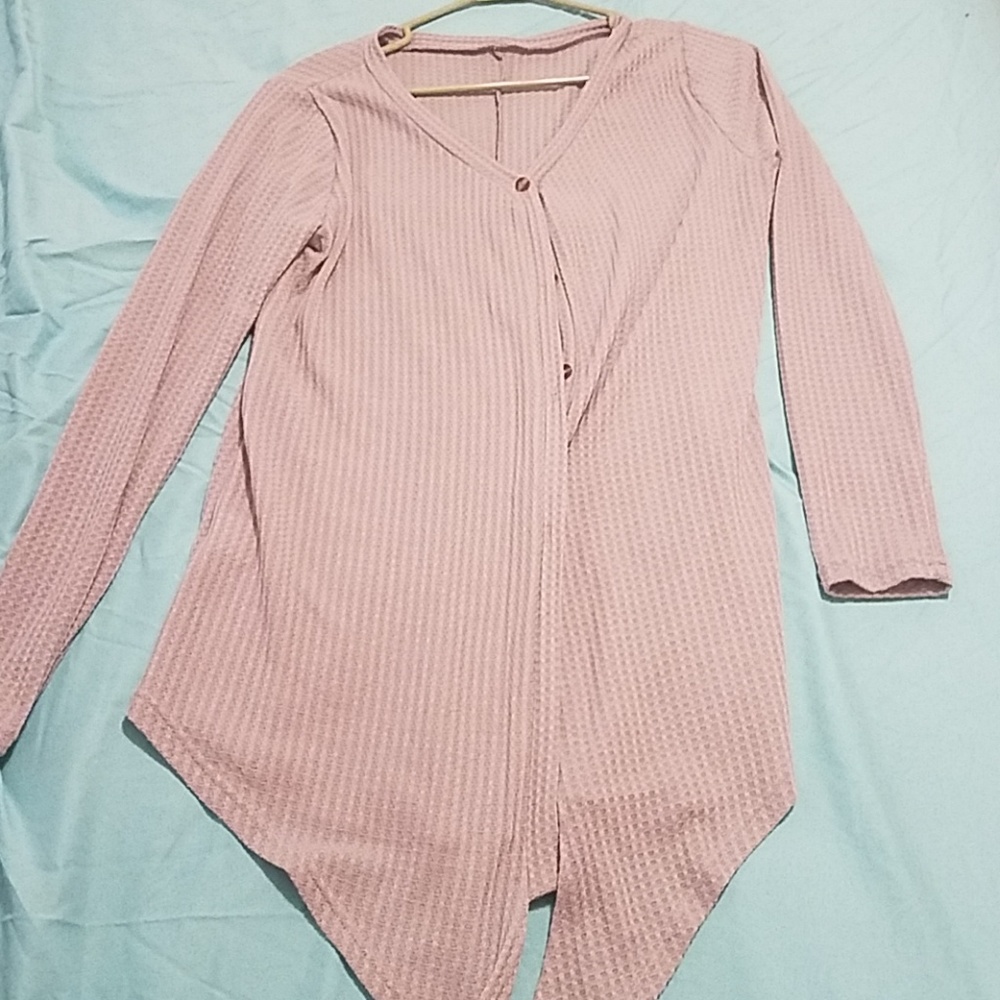 Gray tunic blouse